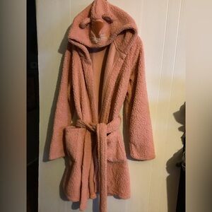 Cozy Critter Peach Sherpa Hooded Wrap